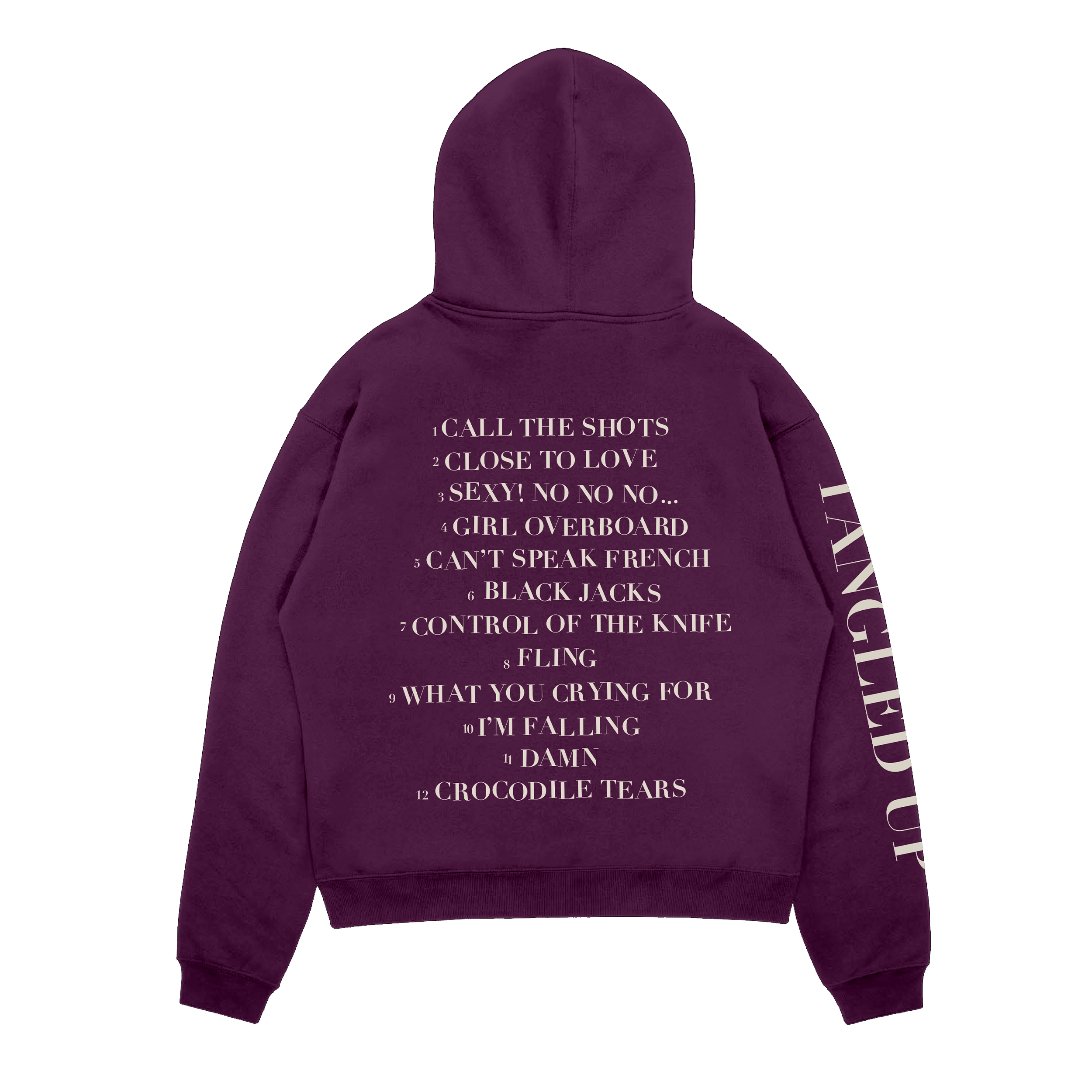 Girls Aloud - Tracklist Plum Hoodie