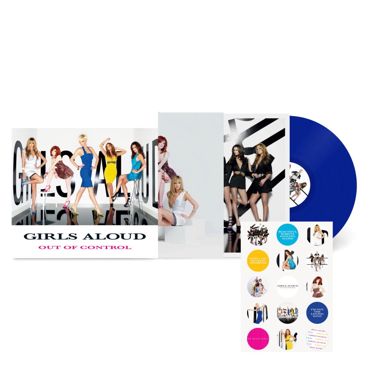 Out Of Control: Blue Colour Vinyl LP + Stickers