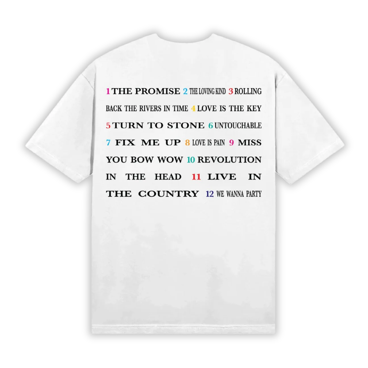 Girls Aloud - Out Of Control Tracklist T-shirt